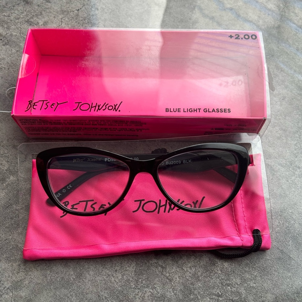 NTW BETSEY JOHNSON BLUE LIGHT GLASSES - Picture 2 of 6